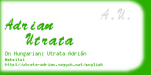 adrian utrata business card